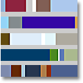 blue color swatches