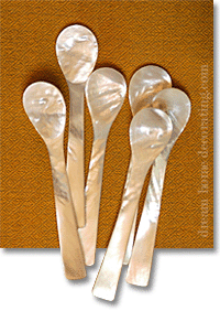 mother-of-pearl spoons