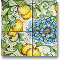 Italian tile mural