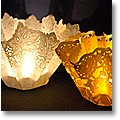 paper doilies into paper lanterns