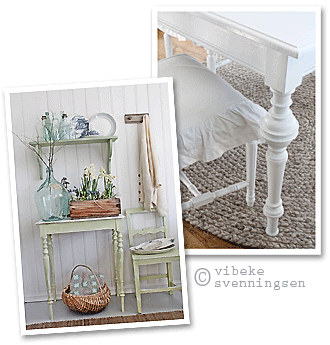 antique Norwegian furniture painted white and light green antique Norwegian furniture painted white and light green