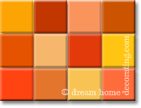 orange color swatches