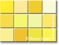 yellow color swatches