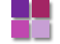 purple color chart of decorating combinations