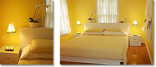 yellow bedroom paint and design ideas: yellow and white bedroom color scheme