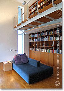 zen style living room cum library