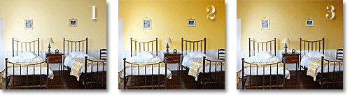 yellow color schemes for a chateau bedroom in France