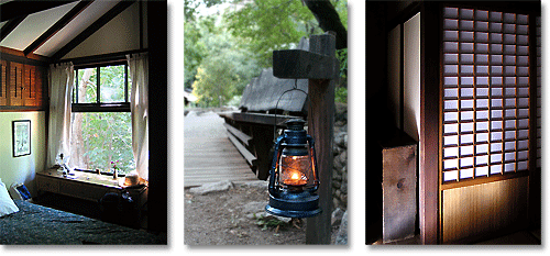 Zen monastery room details in California, USA