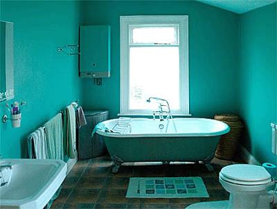 Bathroom Color Schemes on Bathroom Color Schemes In Turquoise And Mint 21221594
