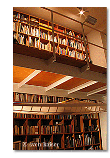 library and contemporary lighting