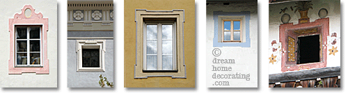 Renaissance corner ornaments for exterior windows