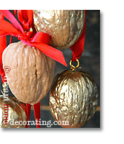 gilded walnuts for a christmas tree