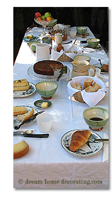 breakfast table, Provence