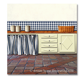 french country style kitchen cupboards: illustration