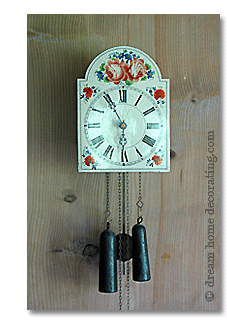 antique swiss wall clock