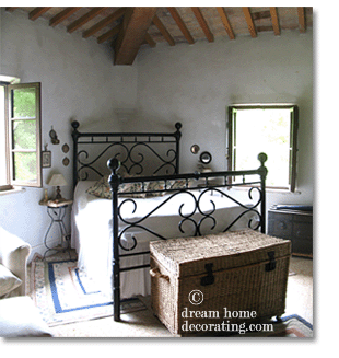 traditional bedroom in Tuscany