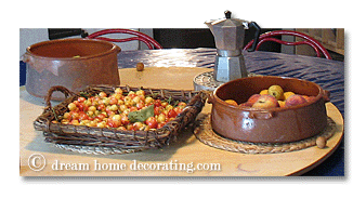 tuscan kitchen table setting
