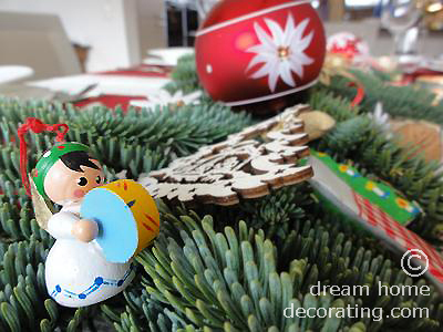 This little musician is one of our oldest Christmas tree figures.