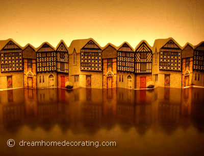 free printable christmas card & decoration: English Tudor cottages free printable christmas card & decoration: English Tudor cottages