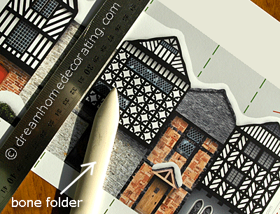 free printable christmas card & decoration: English Tudor cottages free printable christmas card & decoration: English Tudor cottages