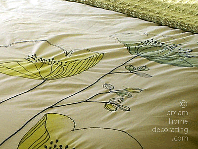 bedroom in lime, terracotta and white bedroom in lime, terracotta and white