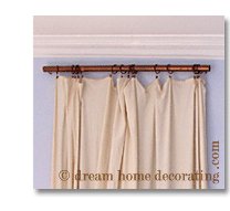 curtain rods for french window treatments