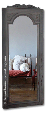 French daybed in an antique mirror