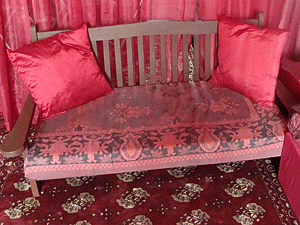 living room in pinks and oranges living room in pinks and oranges