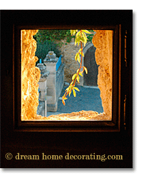 rustic window treatment in Provence